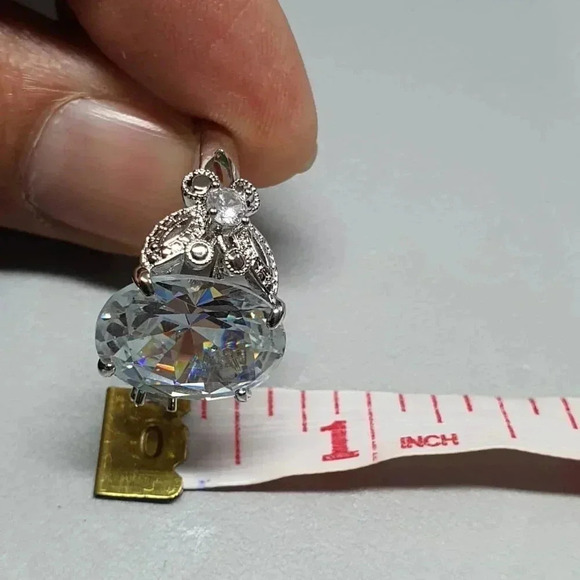 ▶Oval Zircon Diamond Vintage Silver Beautiful Ring for Women, L239